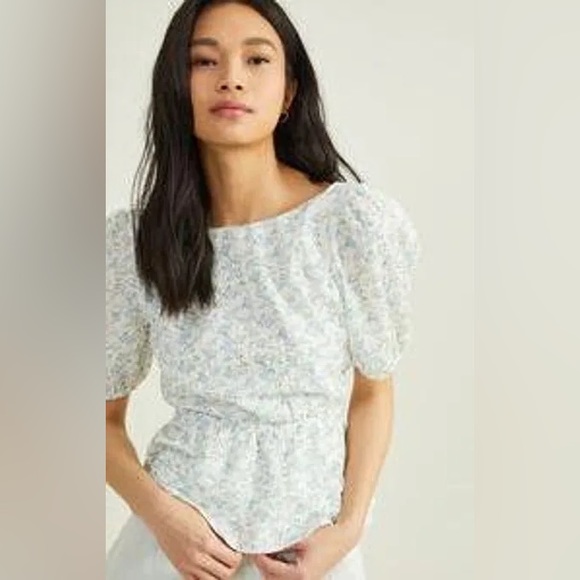 **NWOT**Altar'd State Annabella Floral Top; Size S; open back with crosstie - Picture 6 of 7